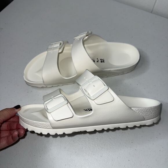 Birkenstock Women’s Arizona Eva Eggshell White Size 39 - Picture 2 of 6